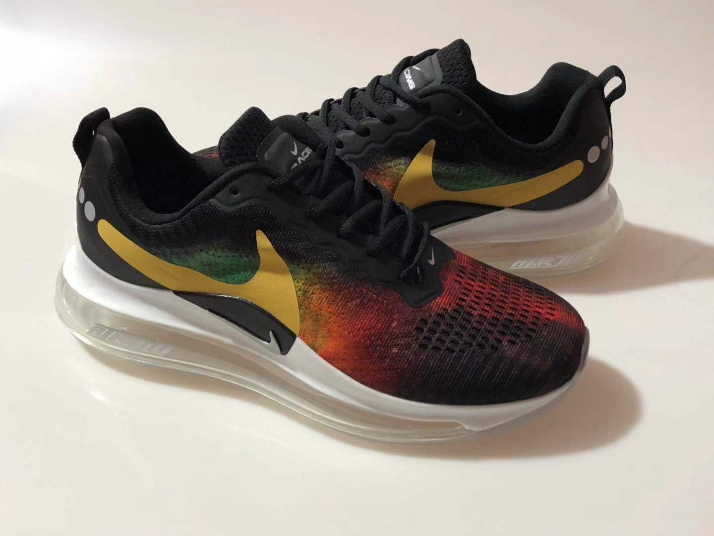 Nike Air Max 720 Black Yellow Red White Running Shoes